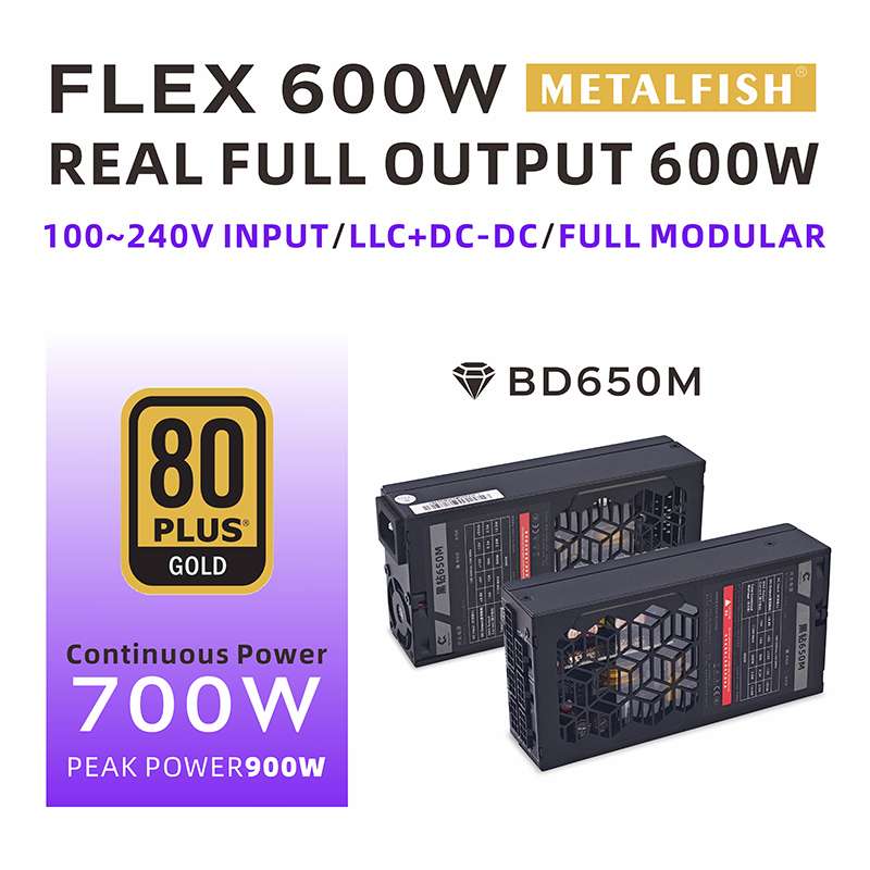 METALFISH Flex 600W Catu Daya  - Flex Atx Power Supply 600W 1U ulasan dan harga